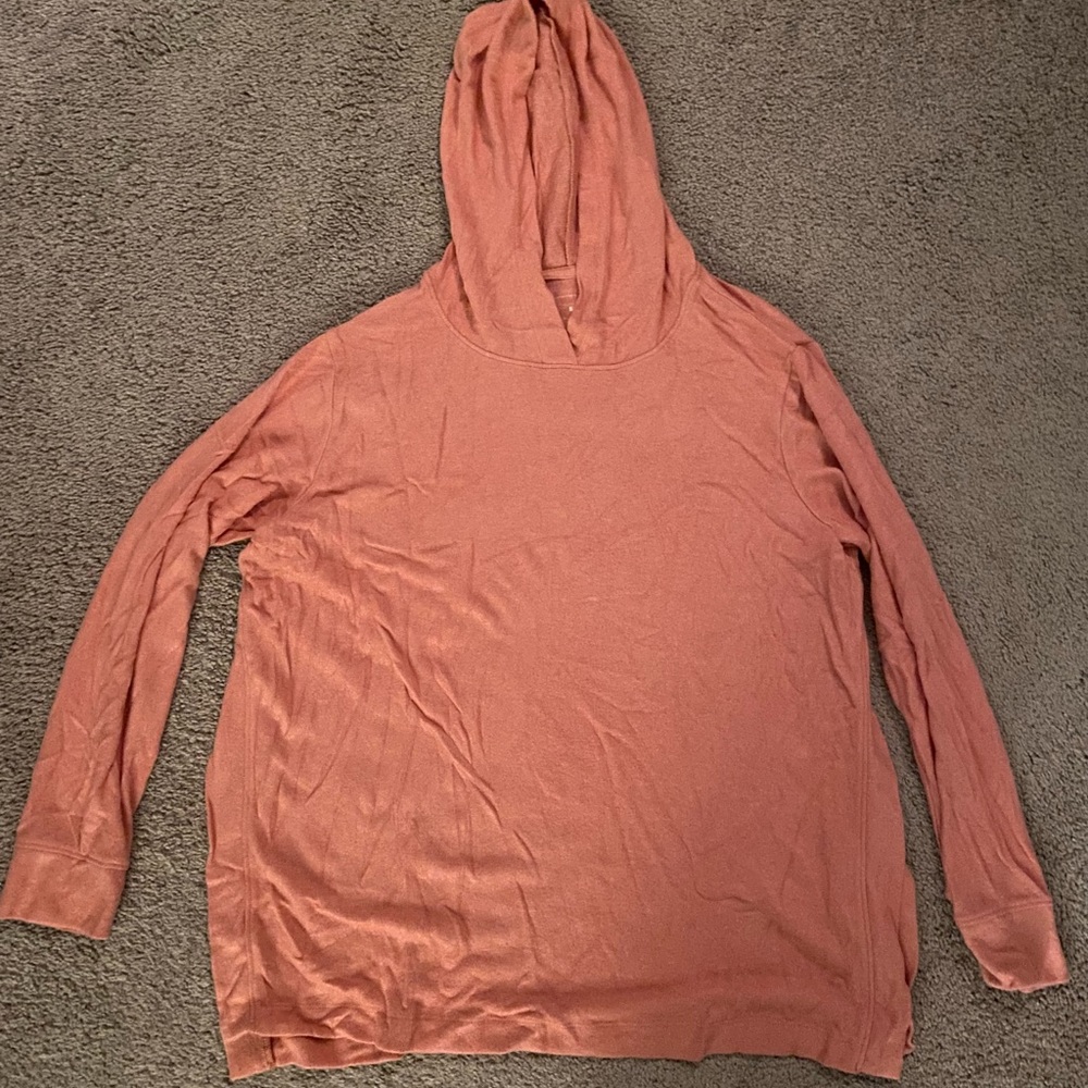Maternity or nursing sweater with hood